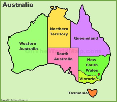 australia states list.